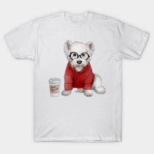 Hipster  Westie T-Shirt